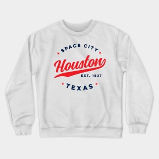 Houston Space City Texas Vintage USA Crewneck Sweatshirt